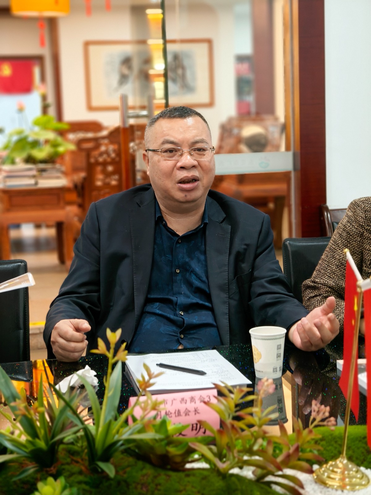 商会动态 | 茂名市广西商会会长黄秀梅一行到访商会交流座谈